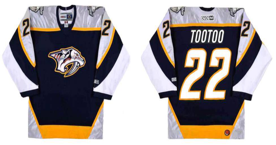 2019 Men Nashville Predators #22 TOOTOO black CCM NHL jerseys